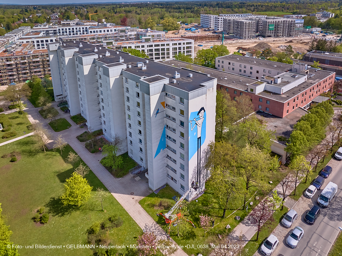 04.05.2023 - Graffiti am Karl-Marx-Ring 75 in Neuperlach